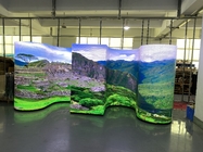 High quality P2P3P4P6 Indoor & Outdoor Seamless L Shape 90 degree Corner LED Display Screen