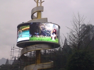 Cylindrical Outdoor LED Display Screen P5 Curved 1000 Nits For Ceiling
