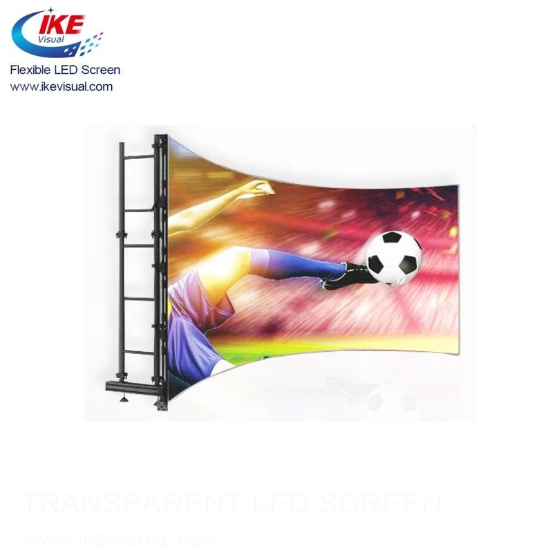 P3 Indoor Bendable LED Screen Wall Splicing Soft Rubber 3.076mm Pixel Pitch