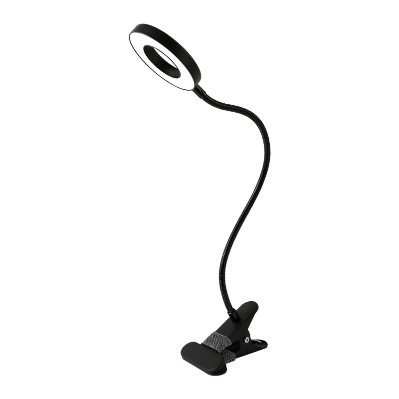 Portable Ring Shaped LED Lights 6000K 5W Eye Caring Desk Lamp For IT Staff