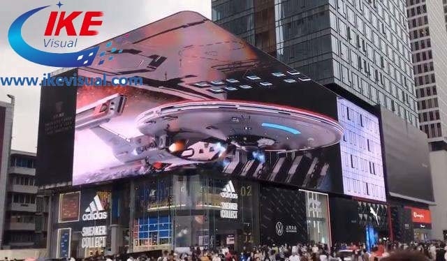 Outdoor Naked Eye 3D LED Screen Giant Big LED Adverting Screen Digital Billboard Waterproof 4K LED Screen