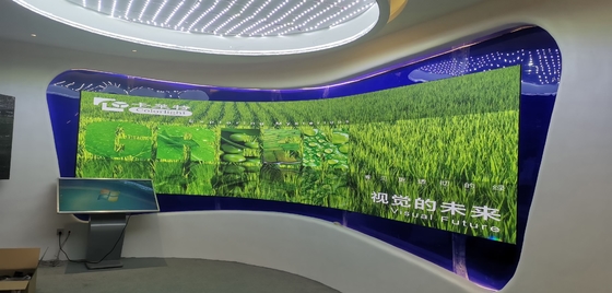 หน้าจอจอ LED ที่โค้งยืดหยุ่นสําหรับห้างสรรพสินค้า บาร์ เป็นต้น